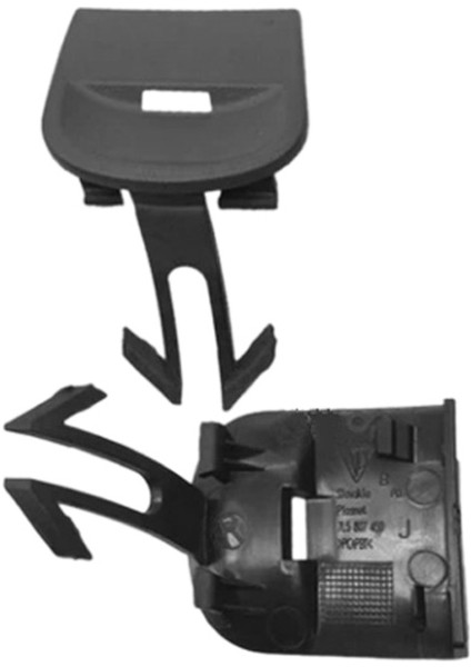 1paır Sol + Sağ Arka Tampon Çekme Kanca Kapak Kapağı 955555544910/95550545010 Için Porsche Cayenne 2007 2008 2009 2010 (Yurt Dışından)