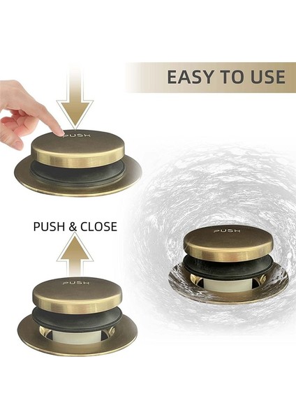 Küvet Tahliye Altın Uç Ayak Tip Banyo Küvet Kiti Iki Delikli Taşma Yüz Plakası, Küvet Küvet Tahliye Seti Değiştirme Montajı (Yurt Dışından) fırsatları