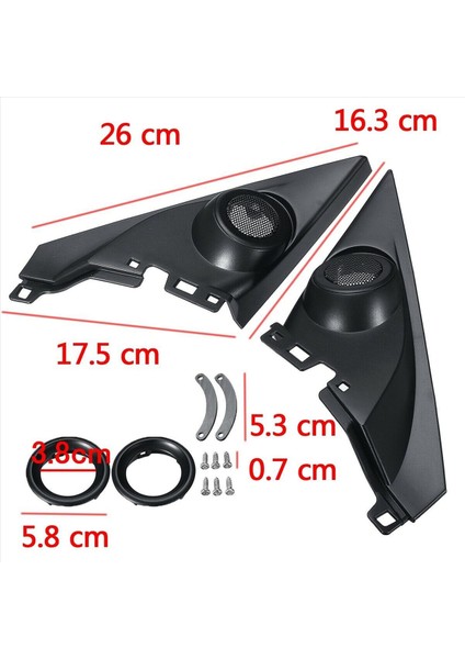 1 5 Inç 5 Çift Ön Sütun Althorn Tweeter Araba Tweeter Rafiting Hoparlör Kutuları Honda Civic 2016-2019 Için Montajları Kapsar (Yurt Dışından) fiyatları