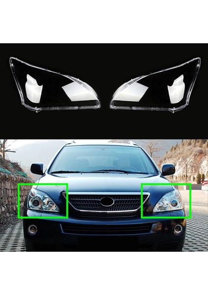 1paır Araş Far Lens Kapak Kafa Işığı Lamba Gülten Lens Lens Lexus Rx RX300 2003-2008 (Yurt Dışından) fiyatları