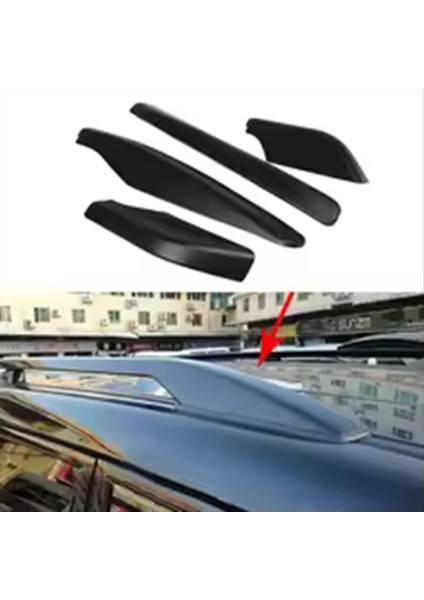 4pcs Abs Araba Çatı Bagaj Rafı Raylı Son Kapak Kabuğu Koruyucu Mitsubishi Pajero V73 V93 V97 2009-2018 (Yurt Dışından) fiyatları