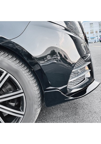 Mercedes-Benz V-Serisi W447 V260 Amg Hat Ön Tampon Dudak Açısı Difüzör Ayırtıcı Spoiler Koruyucu Parlak Siyah (Yurt Dışından) fırsatları