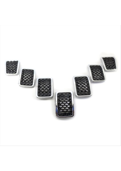 Krom Araba Ön Ekleme Mesh Grille Dekorasyon Kapağı Ön Radyatör Giriş Giriş Izgara Döşeme Jeep Cherokee 2019 2020 2021 (Yurt Dışından) indirimleri