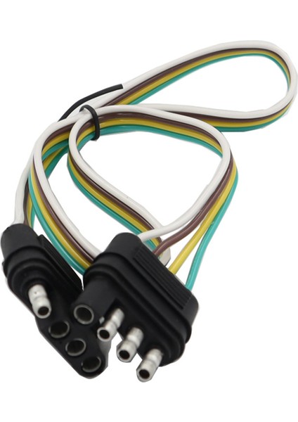 Araba Tayli Mali Güç Kablosu 4 Pimli Amerikan Römorku Kablo Demeti 4hole Sae Adaptör Römork Kablo Römorku Işık Adaptör Konnektörü (Yurt Dışından)