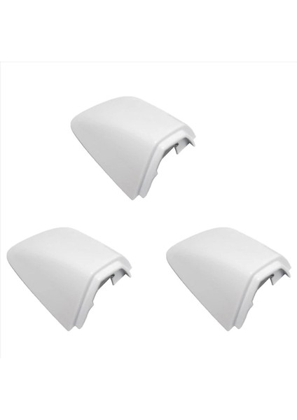 3x 1K8837879 5KD837879 Ön Sol Kapı Tutamak Kilit Silindir Kapağı Golf 6 Passat Sharan Skoda Süper Koltuk Beyaz (Yurt Dışından)