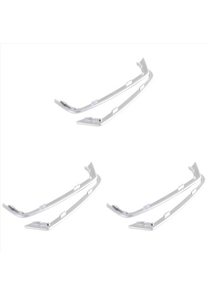 6pcs Kapı Tweeter Yuva Fişi F10 F11-BMW 5 Serisi 2011-2013 Abs Krom Kapı Hoparlörleri Çerçeve (Yurt Dışından)