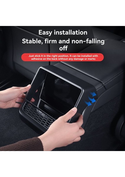 Tesla Model 3/y Abs Siyah Iç Aksesuarlar Arka Hava Çıkış Trim Protector Model 3 Yayla Dekor Parçaları Lhd (Yurt Dışından) indirimleri