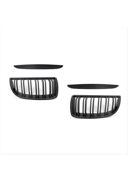 Ön Izgara Çift Çabuk Bmw 3 Serisi E90 E91 2005-2008 51137120008 51137120007 Mat Siyah (Yurt Dışından)