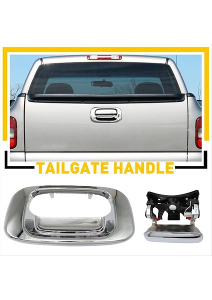 Chroem Arka Bagaj Kapağı Koyu Çerçevesi Chevy Silverado Gmc Sierra Için Set Seti 1999-2006 15997911 15228539 15228541 15228540 (Yurt Dışından) fırsatları