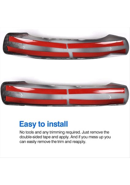 Mercedes Için 4x Benz Smart 451 Fortwo 2009-2015 Karbon Fiber Araba Dış Kapı Kolu Kapak Trim Dekor Sticker (Yurt Dışından) fırsatları