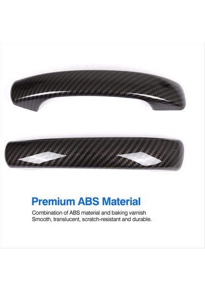 Mercedes Için 4x Benz Smart 451 Fortwo 2009-2015 Karbon Fiber Araba Dış Kapı Kolu Kapak Trim Dekor Sticker (Yurt Dışından) indirimleri