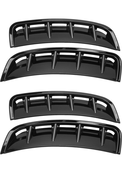 4x Ön Tampon Hava Outlet Çıkartmaları Mercedes Için Trim Kapağı Benz A Sınıfı W177 A180 A200 A220 A250 Aksesuarlar (Siyah) (Yurt Dışından)