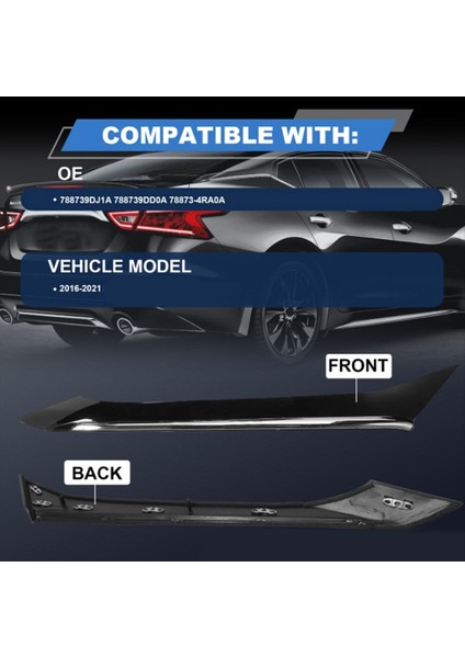 Sütun Döşeme Kalıp Sağ Arka Yan Gövde Kalıplama Paneli 788739DJ1A 788739DD0A 78873-4RA0A Nissan Maxima 2016-2021 (Yurt Dışından) indirimleri