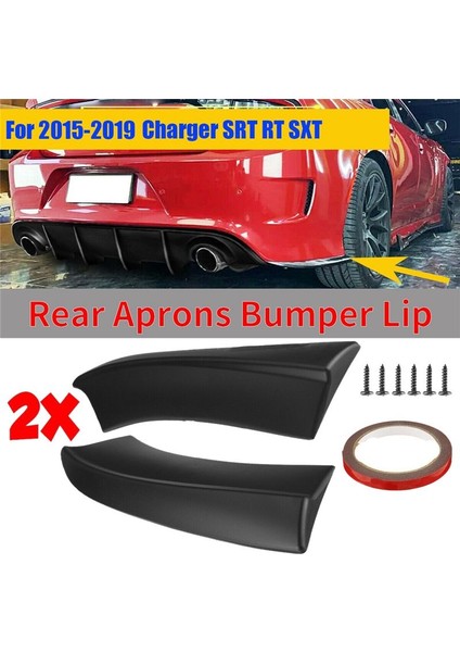 1paır Araç Arka Tampon Dudak Ayırıcıları Dodge Charger Srt Rt Sxt 2015+ Kanatçıklar Yan Önlükler Kapak Difüzör Koruyucu C (Yurt Dışından) fiyatları