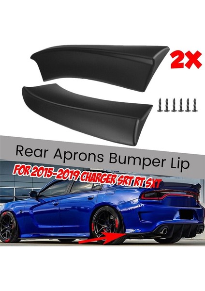 1paır Araç Arka Tampon Dudak Ayırıcıları Dodge Charger Srt Rt Sxt 2015+ Kanatçıklar Yan Önlükler Kapak Difüzör Koruyucu C (Yurt Dışından) modelleri