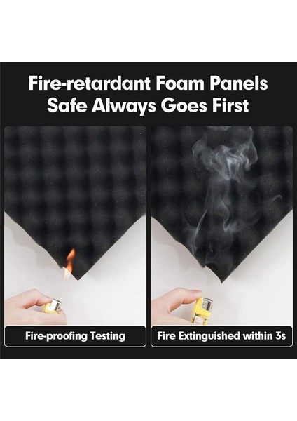 12 Paket Kendi Yapışkan Ses Geçirmez Köpük Paneller Yoğunluklu Ses Tutulmamış Duvar Panelleri Yumurta Sandığı Ses Panelleri - 1 18X12X12IN (Yurt Dışından) modelleri