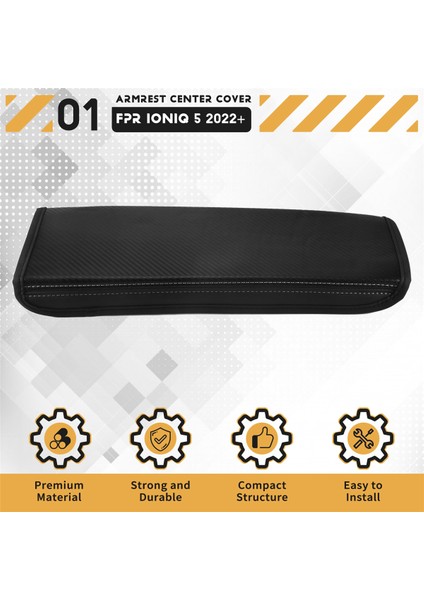 Hyundai Aini Kripton Için Araç Kol Resim Kutusu Kapağı 5 Ionıq 2022+ Merkezi Kontrol Koltuk Pedi Koruma Kapağı Siyah (Yurt Dışından) fırsatları