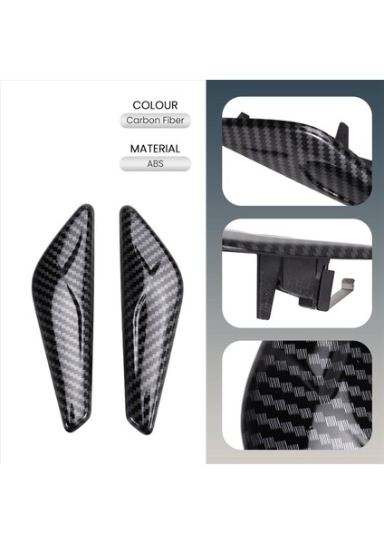 Araba Ön Taraf Çamurluk Karbon Fiber Döşeme Kaplama 51117338569 51117338570 Bmw X3 F25 2011-2018 X4 F26 2014-2021 (Yurt Dışından) modelleri