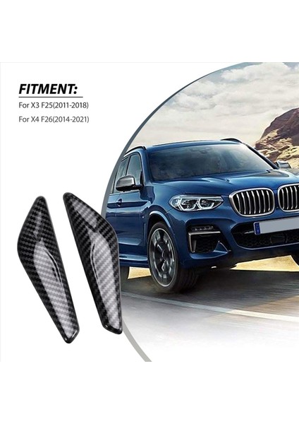 Araba Ön Taraf Çamurluk Karbon Fiber Döşeme Kaplama 51117338569 51117338570 Bmw X3 F25 2011-2018 X4 F26 2014-2021 (Yurt Dışından) fırsatları