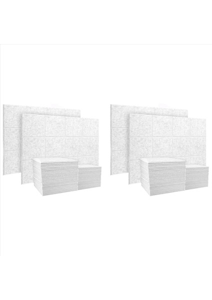 40 Paket Akustik Paneller Ses Sönümleme Panelleri Ses Geçirmez Dolgu Eğimli Kenar Karoları Duvar Dekoru ve Akustik Için (Yurt Dışından)