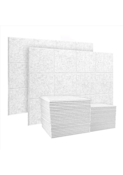 40 Paket Akustik Paneller Ses Sönümleme Panelleri Ses Geçirmez Dolgu Eğimli Kenar Karoları Duvar Dekoru ve Akustik Için (Yurt Dışından) fiyatları