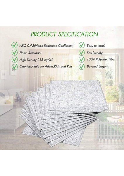 40 Paket Akustik Paneller Ses Sönümleme Panelleri Ses Geçirmez Dolgu Eğimli Kenar Karoları Duvar Dekoru ve Akustik Için (Yurt Dışından) indirimleri