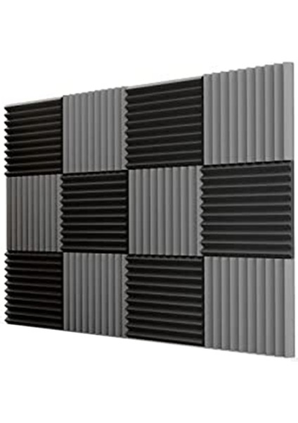 12 Pcs Akustik Köpük Kartı Stüdyo Fayans Akustik Köpük Ses Geçirmez Piramit Stüdyo Duvar Paneli 2 5X30X30CM (Yurt Dışından)