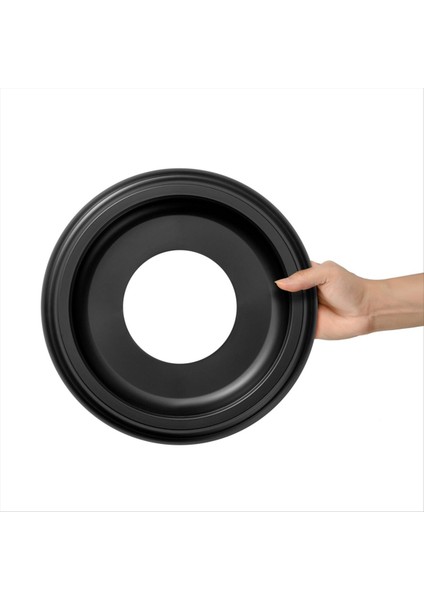 2 Paket Kalıplanmış Pu Tavan Madalyonları 10 Inç Od x 4 Inç Kimlik (7-1/4 Inç&#39;e Kadar Olan Kanopilere Uyuyor) Siyah (Yurt Dışından) fiyatları