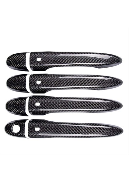 Karbon Fiber Kapı Kolu Kapak Araba Dış Kapı Kolları Maserati Levante Ghibli Quattroporte 2013-2017 (Yurt Dışından)