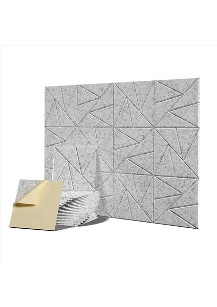 36 Pack Akustik Paneller Kendinden Yapışkanlı 12X 12X 0 4 Inç Ses Geçirmez Köpük Panelleri Ses Panelleri Yoğunluk Gümüş Gri (Yurt Dışından) fiyatları