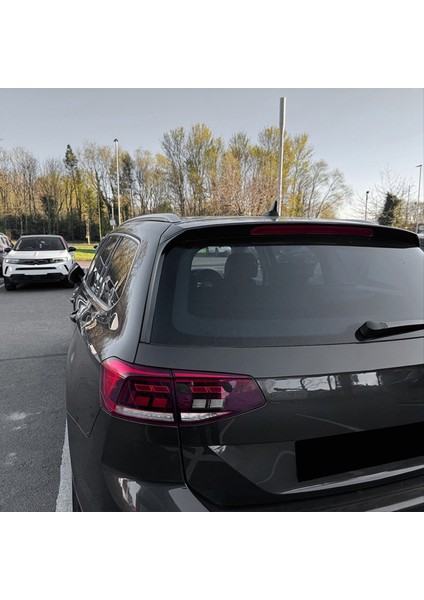 Araba Arka Cam Yan Spoiler Kanardlar Vw Passat B8 B8 5 Arka Ön Cam Yan Kanat Çıkartması Parlak Siyah (Yurt Dışından) fırsatları