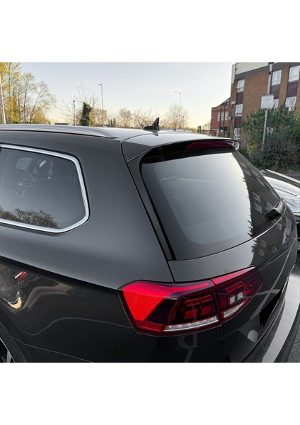 Araba Arka Cam Yan Spoiler Kanardlar Vw Passat B8 B8 5 Arka Ön Cam Yan Kanat Çıkartması Parlak Siyah (Yurt Dışından) indirimleri