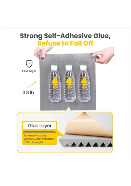 24 Paket Kendinden Yapışkan Ses Geçirmez Köpük Panelleri 2 Inç x 12 Inç x 12INCH Akustik Paneller Home Stüdyo Ofisi Için (Yurt Dışından) modelleri