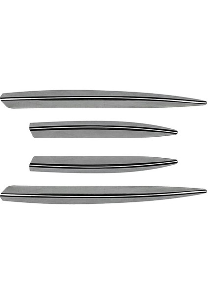 Gümüş Kaplama Ön Tamponlar Dudak Ön Izgara Döşeme Benz A Sınıfı W177 A180 2023+ Amg 2018+ Araba Spoiler Sticker (Yurt Dışından)