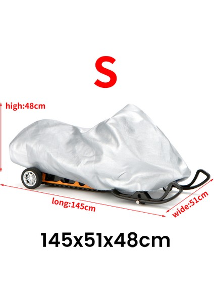 Snowmobile Kapağı Su Geçirmez Toz Izlenebilir Kızak Kapağı Anti-Üvey Kış Motosikleti Açık Gümüş 145X51X48CM (Yurt Dışından) fırsatları