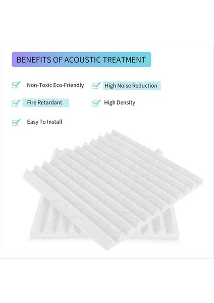 48PCS Akustik Köpük Kartı Stüdyo Fayans Akustik Köpük Ses Geçirmez Piramit Stüdyo Duvar Paneli Vb (Yurt Dışından) indirimleri