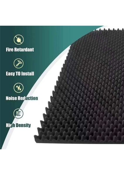 1 Paket Akustik Köpük Paneller 48 x 24 x 2 Inç Yoğunluklu Ses Emici Paneller Ev Ofis Kayıt Odası Stüdyo (Yurt Dışından) modelleri