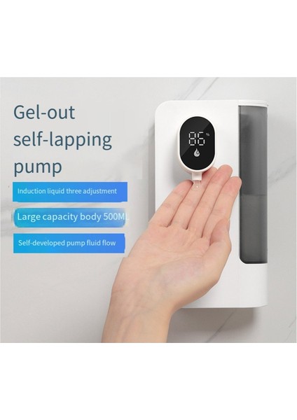 Otomatik Sıvı Sabun Dağıtıcı 500ML Duvar Montaj Sabun Dağıtıcı, Dokunulmaz El ve Bulaşık Dağıtıcı Banyo Için Beyaz (Yurt Dışından) indirimleri