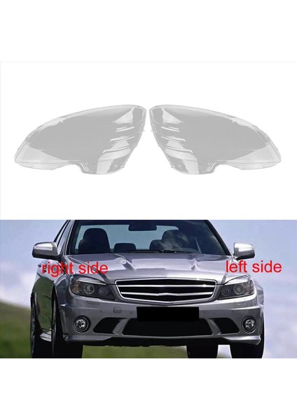 Benz W204 Için 2x C180 C200 2008-2010 Sağ Far Kabuk Lambası Gölgesi Şeffaf Lens Kapak Far Kapağı (Yurt Dışından) modelleri