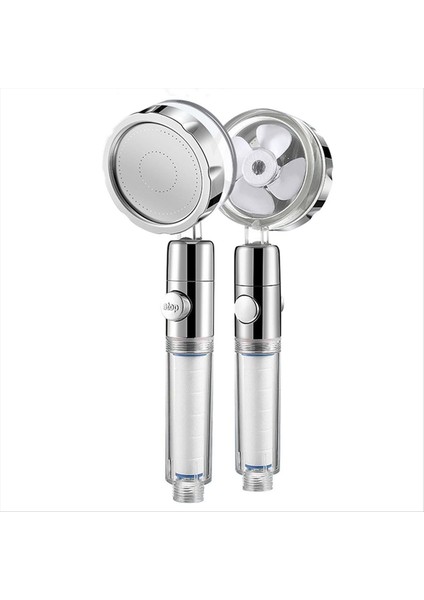 Süper Şarjlı Duş Kafa Duş Başlığı Yüksek Basınçlı Duş Seti Süper Turbo Duş 3 Sprey Modları Beyaz (Yurt Dışından)