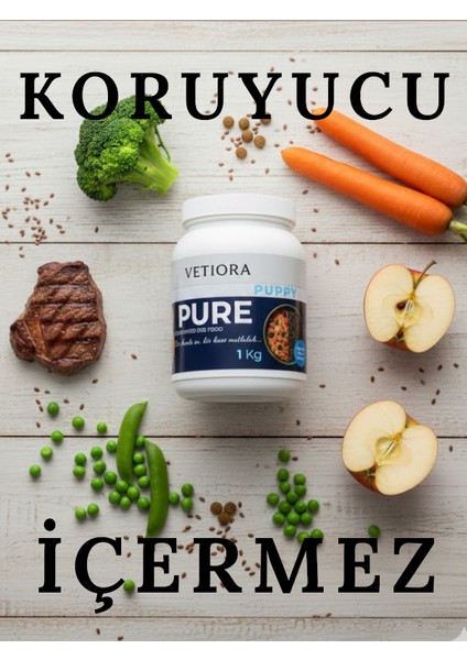 Yeni Nesil Küçük Irk Yavru Köpek Maması, İnsan Sınıfı Formunda, Et, Tahıl, Meyve, Sebze 1 kg