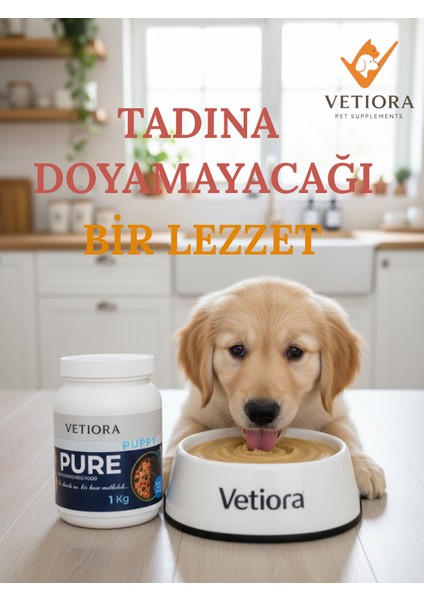 Yeni Nesil Küçük Irk Yavru Köpek Maması, İnsan Sınıfı Formunda, Et, Tahıl, Meyve, Sebze 1 kg fırsatları