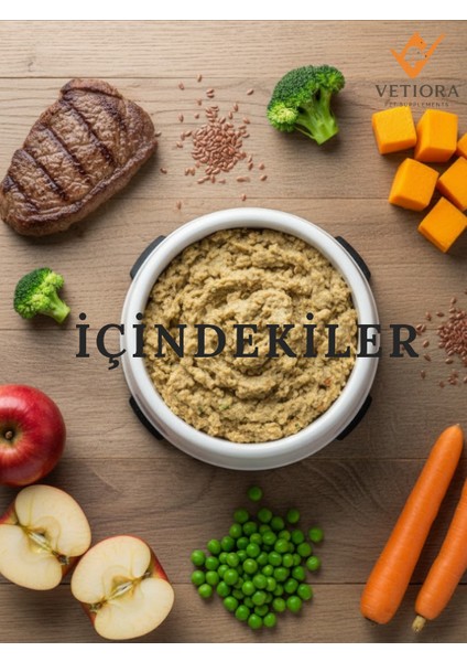 Yeni Nesil Küçük Irk Yavru Köpek Maması, İnsan Sınıfı Formunda, Et, Tahıl, Meyve, Sebze 1 kg