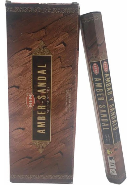Hem Amber Sandal Aromalı Çubuk Tütsü