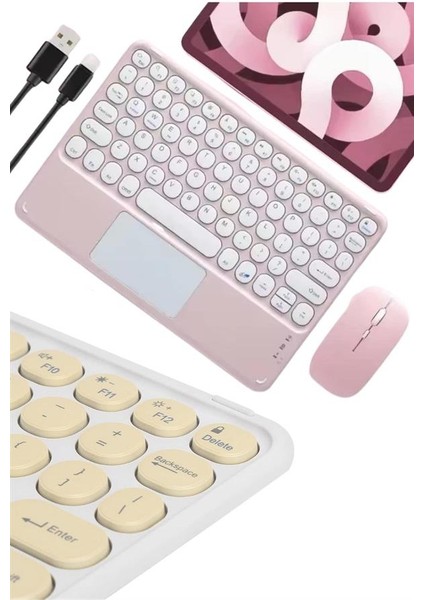 Bluetooth Touchpad Klavye 10.9 Inch Kablosuz Wifi Q Klavye Slim fırsatları