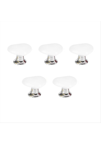 Tuvalet Pres Düğmesi Kalp Şekilli Basın Deposu Itme Anahtarı Tuvalet Banyo Odası Dekor Beyaz (Yurt Dışından)