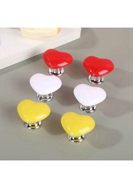 Tuvalet Pres Düğmesi Kalp Şekilli Basın Deposu Itme Anahtarı Tuvalet Banyo Odası Dekor Beyaz (Yurt Dışından) fırsatları