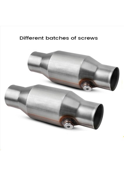 3pcs 2 5 Inç Bükülmüş Evrensel Katalitik Konvertör Akışlı Paslanmaz Çelik 425250 Egzoz Katalitik Konvertör (Yurt Dışından)