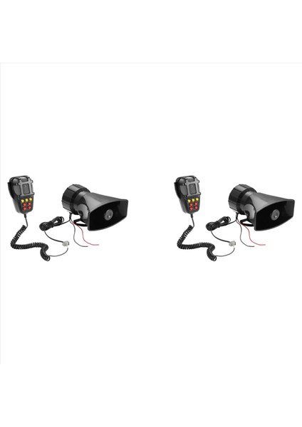 2x Araba Uyarı Alarm Kamyonu 7-Sound Loud Alarm Hoparlörü 12V Siren Hava Boynuzu Megafon Polis Itfaiyecisi Araba Boynuzu 110DB (Yurt Dışından) fiyatları