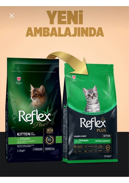 Plus Kitten Tavuklu Yavru Kedi Maması 1.5 kg